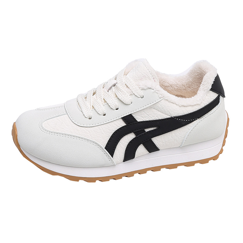 Pantofi sport retro pentru femei, partea superioară PU, șireturi, guler înalt, talpă EVA respirabilă
