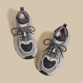 Adidași femei, stil coreean casual, exterior PU artificial, talpă din cauciuc, înălțime toc 3–5 cm