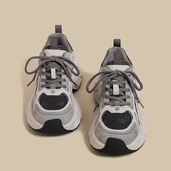 Adidași femei, stil coreean casual, exterior PU artificial, talpă din cauciuc, înălțime toc 3–5 cm