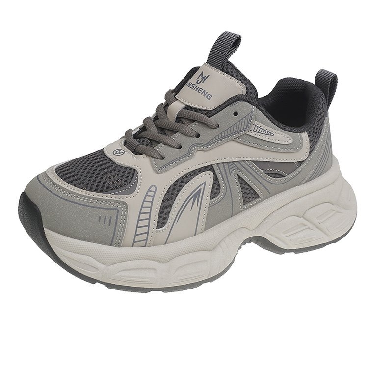 Adidași femei, stil coreean casual, exterior PU artificial, talpă din cauciuc, înălțime toc 3–5 cm