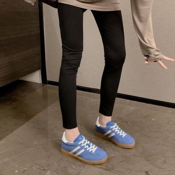 Női bőr sneakers vastag talppal, kerek orr, fűző, Forrest Gump stílusú, 2025-ös modell