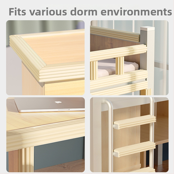 Kolegijos laiptų kilimėliai viršutinei ir apatinei lovai, priešslydžio, putų burbulai, kvadratinė forma, Nordic stilius