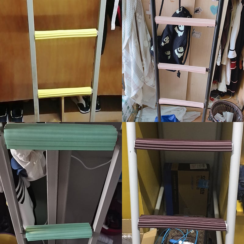 Kolegijos laiptų kilimėliai viršutinei ir apatinei lovai, priešslydžio, putų burbulai, kvadratinė forma, Nordic stilius