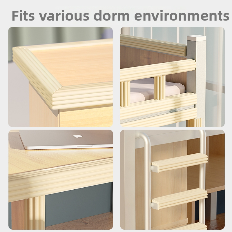 Kolegijos laiptų kilimėliai viršutinei ir apatinei lovai, priešslydžio, putų burbulai, kvadratinė forma, Nordic stilius