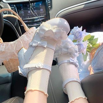 Saldas Lolita stilā Mary Jane kurpes ar PU augšpusi, apaļa purngala, zems potītes augstums, biezi papēži 3–5 cm, aizdare ar sprādziņu, gumijas zole