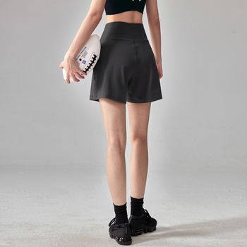 Song Station hingavad naiste jooga lühikeste püksid kõrge vöökoht, 3/4 pikkus, nailon-spandex (83%/17%)