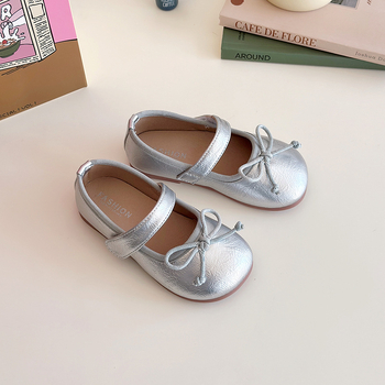 Tüdrukute nahast Lolita kingad – Velcro sulgemine, PU ülaosa, PU sisetald, vahtpõhjaga, Suvi