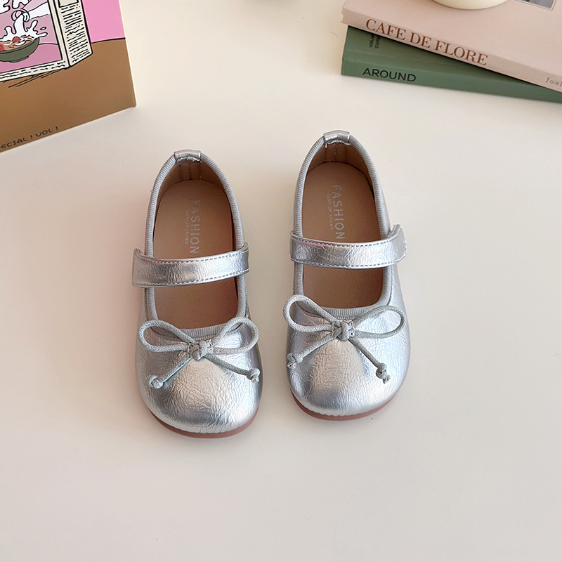 Tüdrukute nahast Lolita kingad – Velcro sulgemine, PU ülaosa, PU sisetald, vahtpõhjaga, Suvi