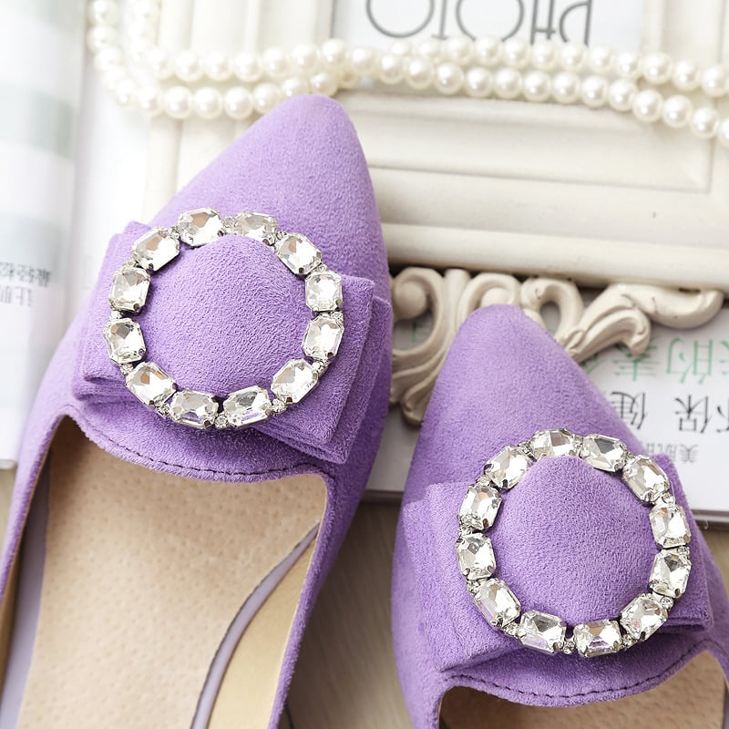 Ženske sandale s rhinestones, korejskog stila, zatvoren prst, ravne potplata, PU gornji dio, unutarnja koža svinja, đon od goveđeg tetiva