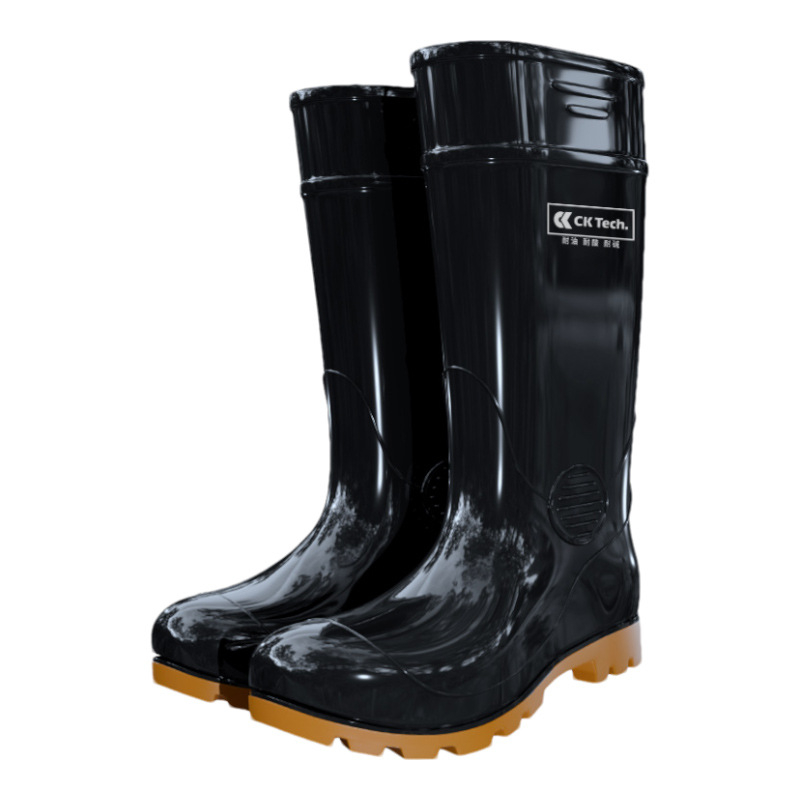 PVC magas szárú ipari/bányászati esőcsizma — csúszásmentes, vízálló (PVC; magas szárú; ipari/bányászati használat; csúszásmentes; vízálló)