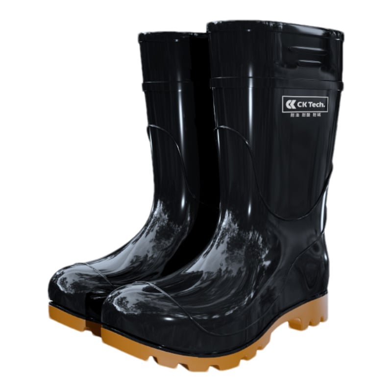 PVC magas szárú ipari/bányászati esőcsizma — csúszásmentes, vízálló (PVC; magas szárú; ipari/bányászati használat; csúszásmentes; vízálló)