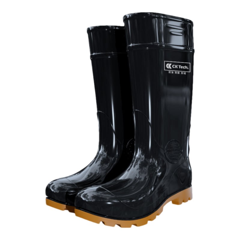 PVC magas szárú ipari/bányászati esőcsizma — csúszásmentes, vízálló (PVC; magas szárú; ipari/bányászati használat; csúszásmentes; vízálló)