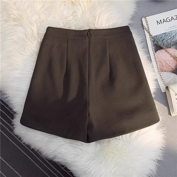 Xiyin moterų kasdienės kelnės – japonų ir korėjiečių laisvalaikio stilius, tiesus kirpimas, vidutinio juosmens, 3/4 ilgio