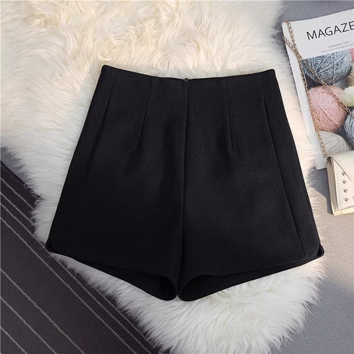 Xiyin moterų kasdienės kelnės – japonų ir korėjiečių laisvalaikio stilius, tiesus kirpimas, vidutinio juosmens, 3/4 ilgio