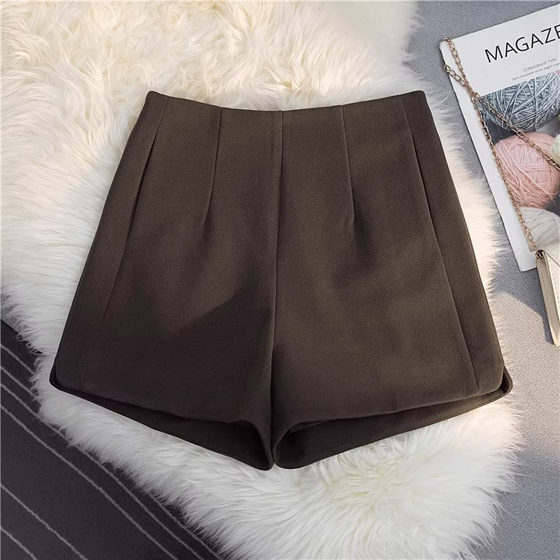 Xiyin moterų kasdienės kelnės – japonų ir korėjiečių laisvalaikio stilius, tiesus kirpimas, vidutinio juosmens, 3/4 ilgio