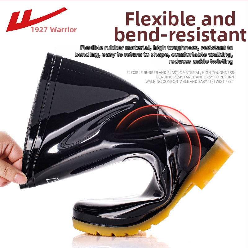 Augsti PVC lietus zābaki ar neslīdošu zoli