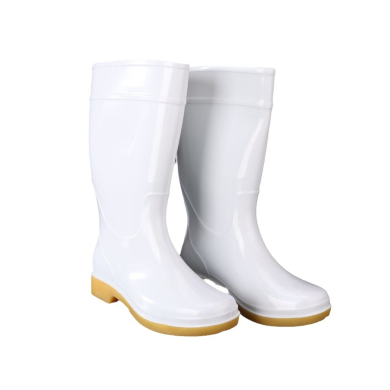 Konyhai munkához készült esőcsizma, PU felsőrész, EVA talp, magas csizmás szár, alacsony sarok 1–3 cm