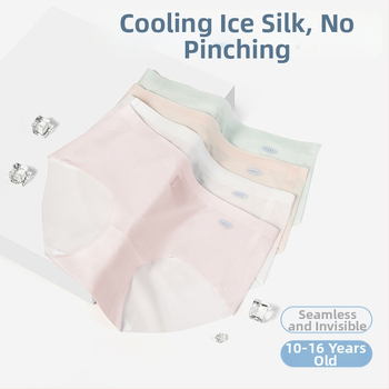 Dámske Ice Silk bezšvové nohavičky – bez viditeľných švíkov, rýchloschnúce, priedušné, antibakteriálne, stredný pás