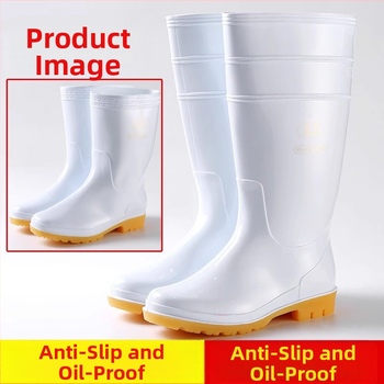 Sanitaarjalanõud toiduainetetööstusele – libisemiskindlad, õli- ja keemiatõrged PVC (Bränd: Tianjin Lita)