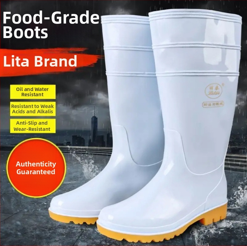 Sanitaarjalanõud toiduainetetööstusele – libisemiskindlad, õli- ja keemiatõrged PVC (Bränd: Tianjin Lita)