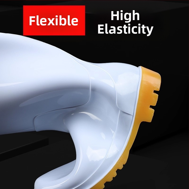 Sanitārās kurpes pārtikas rūpniecībai – neslīd, eļļas izturīgas, ķīmiski izturīgas PVC (Zīmols: Tianjin Lita)