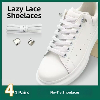 Elastinės raištelės be rišimo su sagtimi audiniams batams – pavasariui