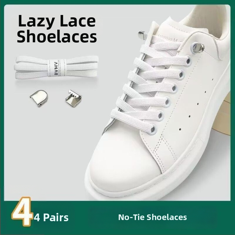 Elastīgās aukliņas bez mezgliem ar sprādzi – auduma kurpēm, pavasarim