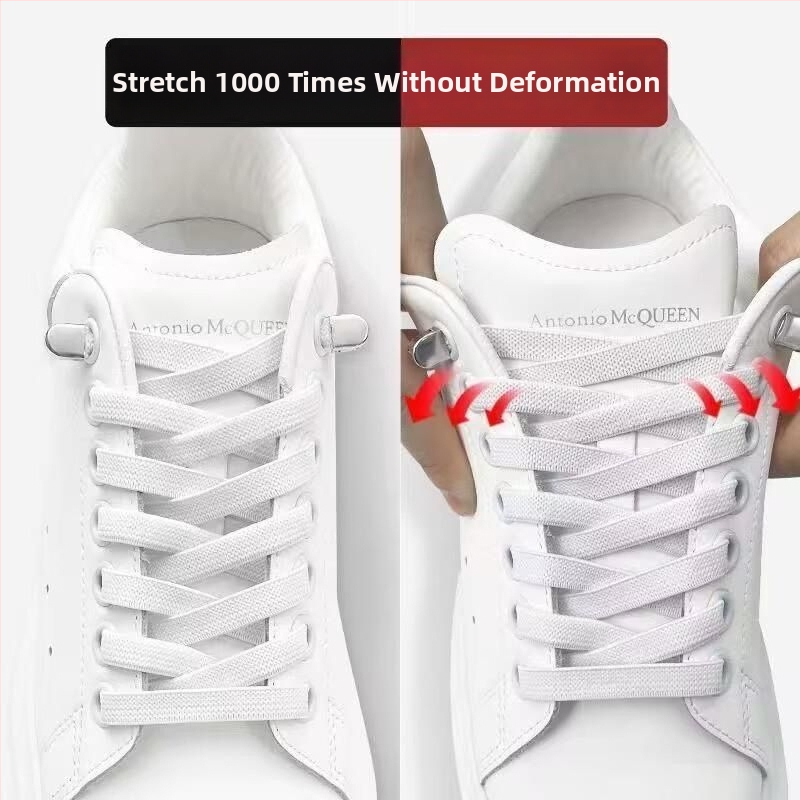 Elastīgās aukliņas bez mezgliem ar sprādzi – auduma kurpēm, pavasarim