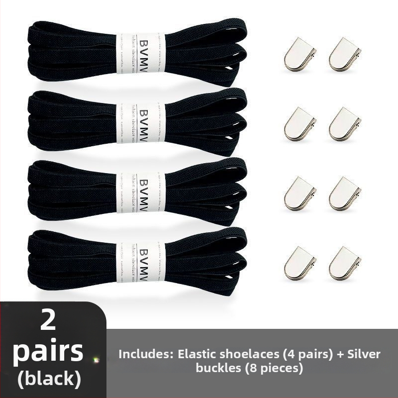 Elastinės raištelės be rišimo su sagtimi audiniams batams – pavasariui