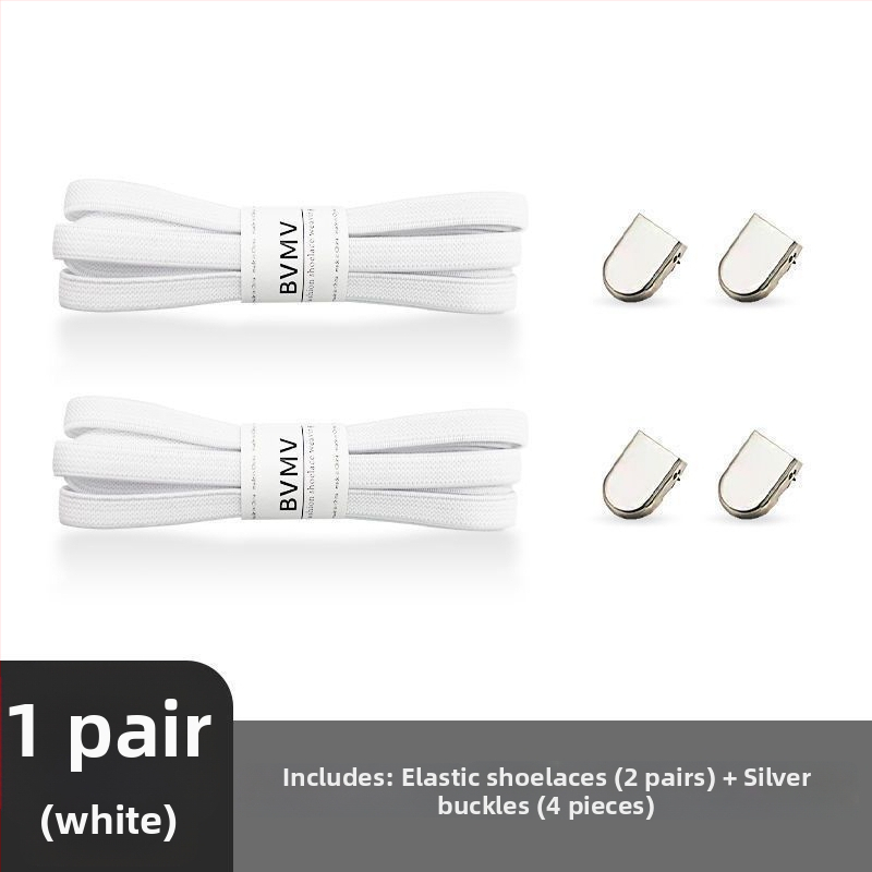 Elastinės raištelės be rišimo su sagtimi audiniams batams – pavasariui