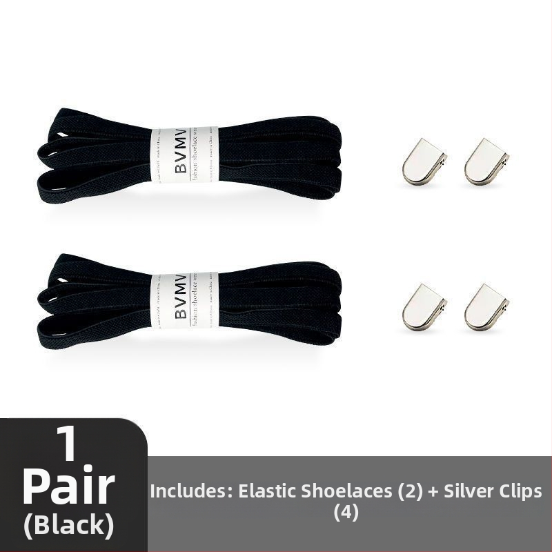 Elastinės raištelės be rišimo su sagtimi audiniams batams – pavasariui