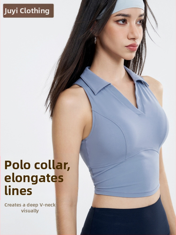 OTSA sporta tops ar fiksētām iekšējām krūšu kausiem, treniņiem un jogai, mitrumu vadīšana, ātri žūst, Nylon Spandex (80/20)