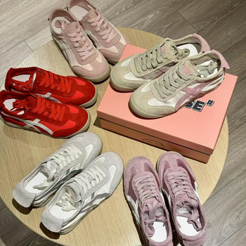 Adidași casual inspirați de Forrest Gump, exterior din piele respirabilă, 3–5 cm toc ascuns, șireturi, PU branț