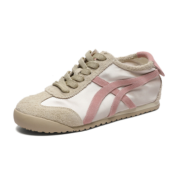 Adidași casual inspirați de Forrest Gump, exterior din piele respirabilă, 3–5 cm toc ascuns, șireturi, PU branț