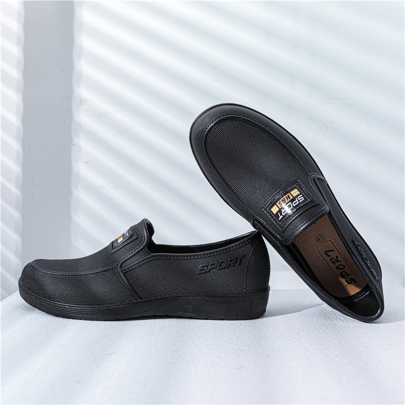 Férfi vízálló esőcsizma – csúszásmentes, kopásálló PVC talp, műanyag felsőrész, konyhai és horgász használatra