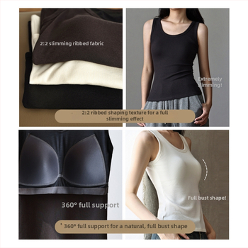 Merino vilnos be rankovių liemenė su apvaliu kaklu – rudens–žiemos sezonas (Pagrindinis audinys: merino vilna; Sezona: ruduo–žiema; Kaklas: apvalus; Storis: vidutinis 181–200 g/m²)