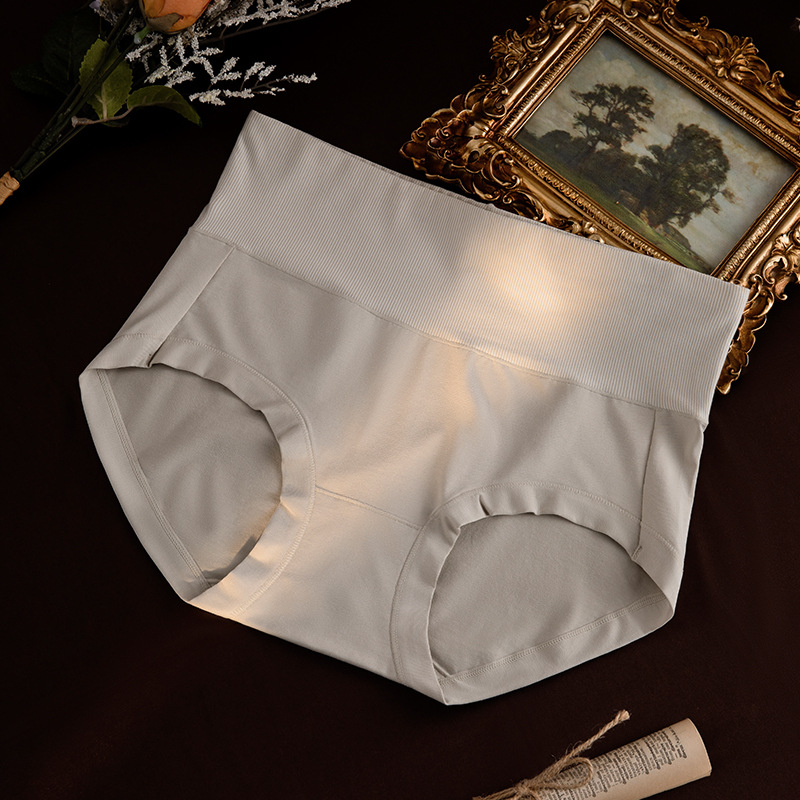 Ženske gaćice od pamuka s visokim strukom - prozračne, bez stezanja, nježne prema koži, podstava od pamuka