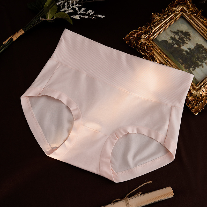 Ženske gaćice od pamuka s visokim strukom - prozračne, bez stezanja, nježne prema koži, podstava od pamuka