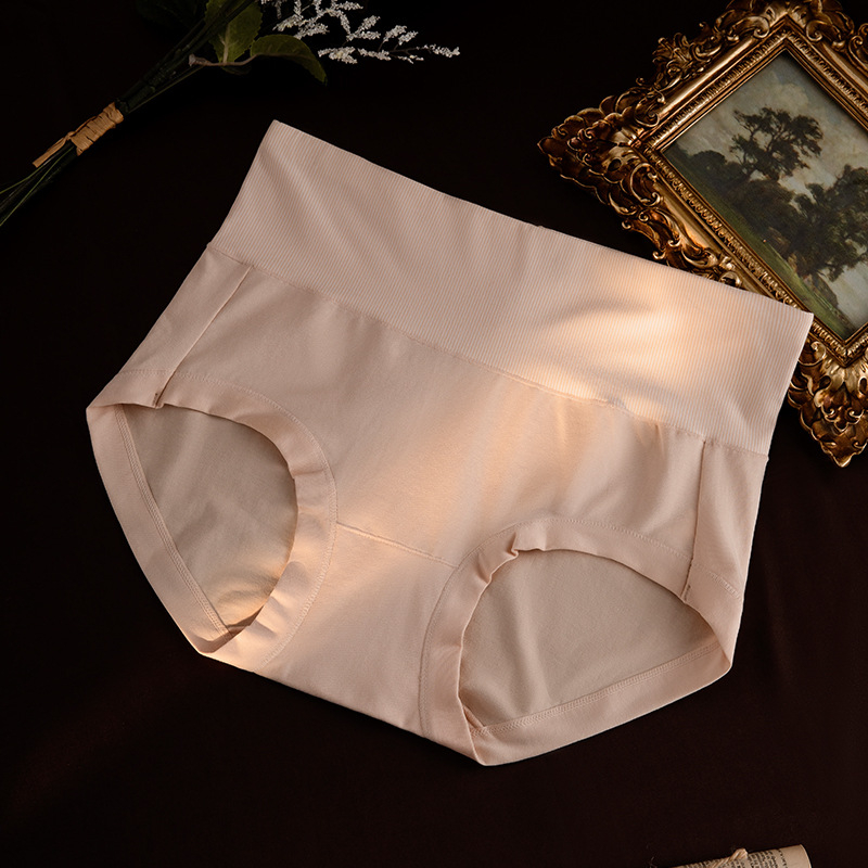 Ženske gaćice od pamuka s visokim strukom - prozračne, bez stezanja, nježne prema koži, podstava od pamuka