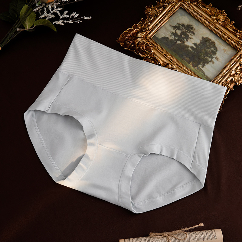Ženske gaćice od pamuka s visokim strukom - prozračne, bez stezanja, nježne prema koži, podstava od pamuka