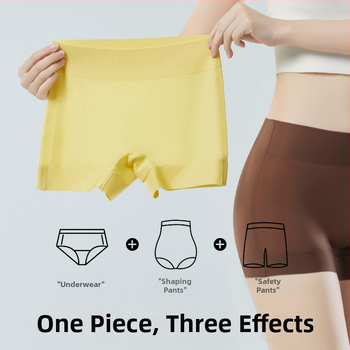 Nailono boxeriai be pėdsakų efekto, pakelia sėdmenis, pilvo įtampa, vidutinė juosmens