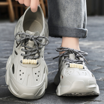 Muške EVA sandale, prozračni perforirani dizajn, vezivanje sprijeda, EVA gornji dio i đon, ljeto 2025 izdanje