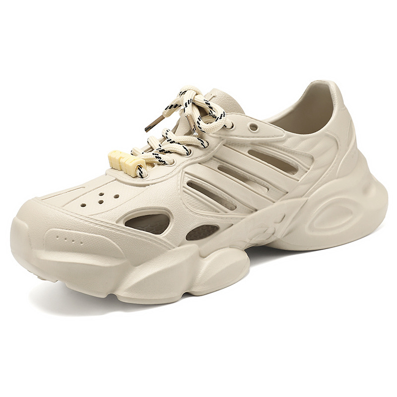 Muške EVA sandale, prozračni perforirani dizajn, vezivanje sprijeda, EVA gornji dio i đon, ljeto 2025 izdanje