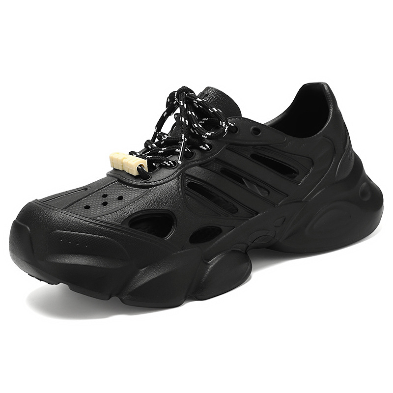 Muške EVA sandale, prozračni perforirani dizajn, vezivanje sprijeda, EVA gornji dio i đon, ljeto 2025 izdanje