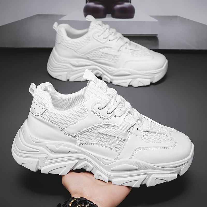 Мъжки спортни обувки за ежедневието с PU горна част, закрълен нос, нисък връх, ниска пета 1–3 см, гумирана подметка