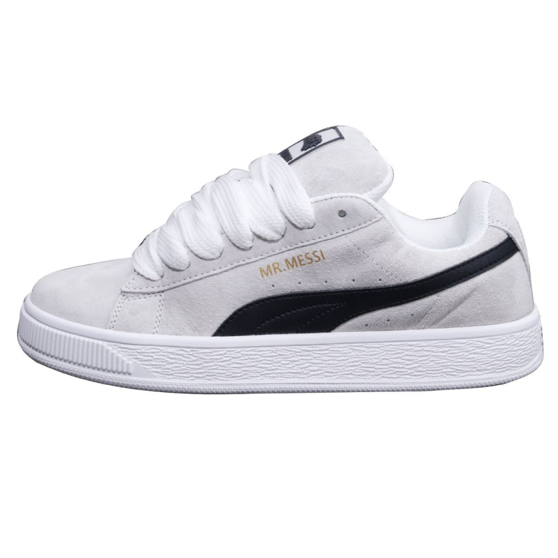 Adidași unisex cu vârf din piele, partea superioară din piele artificială, dungi, înălțime joasă, talpă din cauciuc