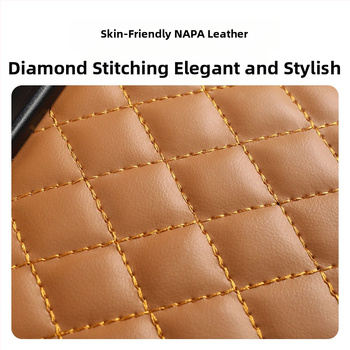 Universaalne auto käetoe kõrgenduspadi hoiukotiga ja salvrätikute karbiga – Nahk, Fast too