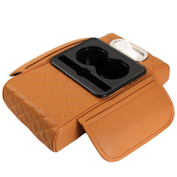 Υποβραχιόνιο αυτοκινήτου με ανυψωτικό μαξιλάρι, θήκη αποθήκευσης и κουτί χαρτοπετσέτας — Δερμάτινο, Fast too, Γενικής χρήσης