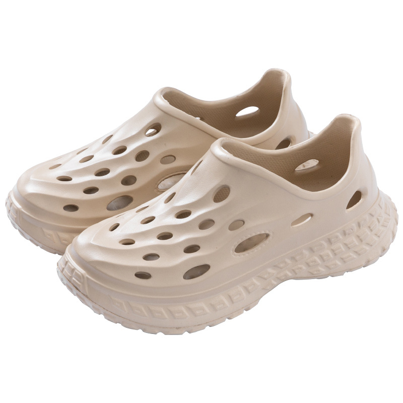 Sandale bărbați Crocs-stil din EVA, talpă groasă 5 cm, partea superioară EVA, turnare dintr-un singur corp, anti-derapare și rezistente la miros, vară 2025