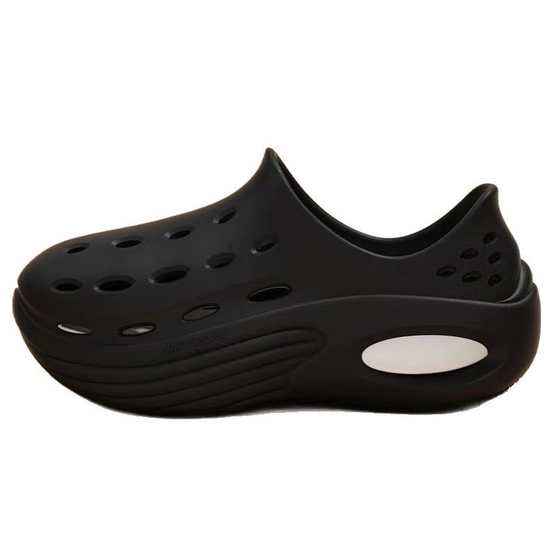 Sandale bărbați EVA cu talpă groasă, vârf rotund, respirante, antiderapante, înălțimea tocului 5 cm, încălțăminte de vară